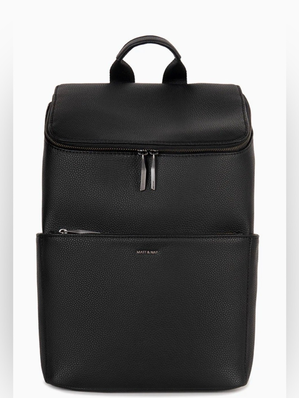 Matt & Nat Black dean Vegan Leather Backpack